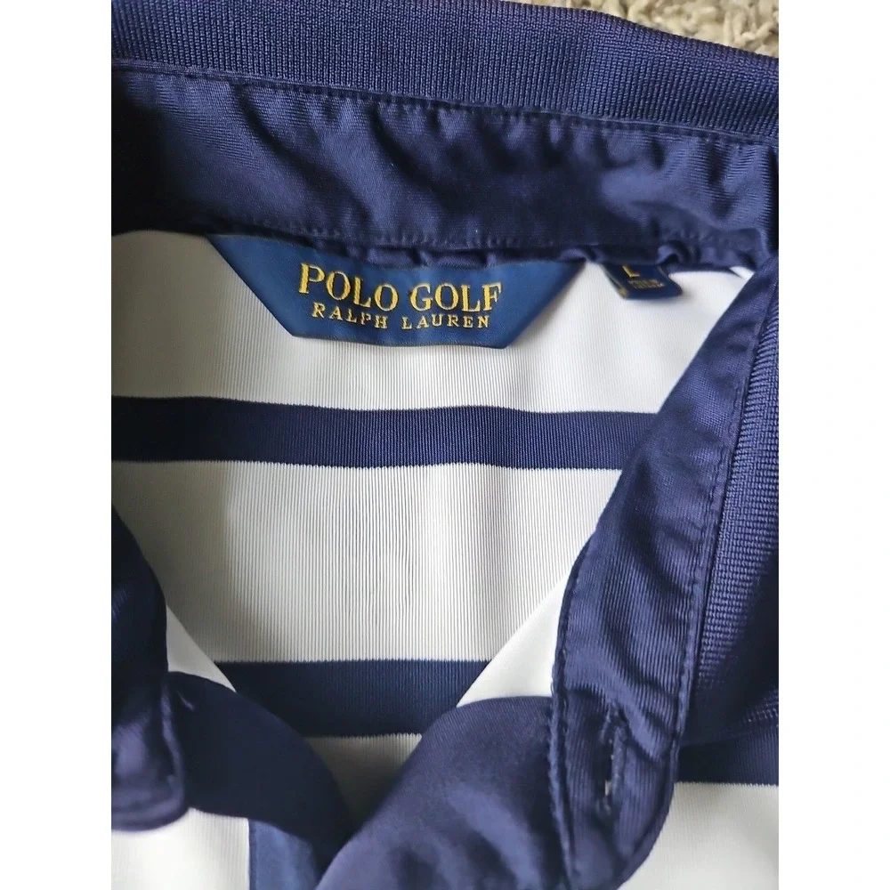 Polo Golf Ralph Lauren Shirt Men's L Ryder Cup Patch 2016 PGA Hazeltine Tailored